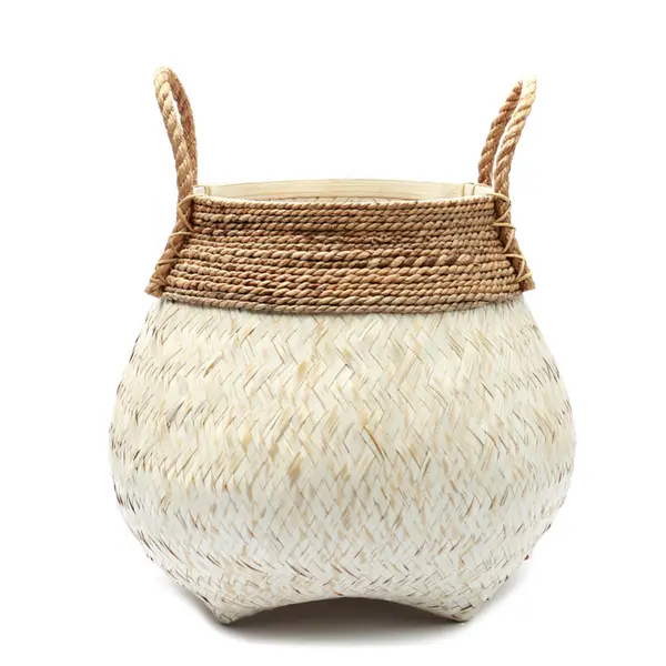 Panier en bambou – Blanc