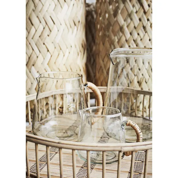 Pichet en verre et bambou – 1,5L